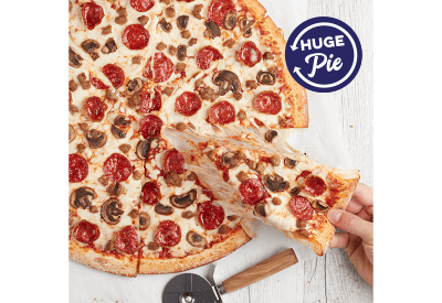 Pepperoni, Sausage & Mushroom Pizza